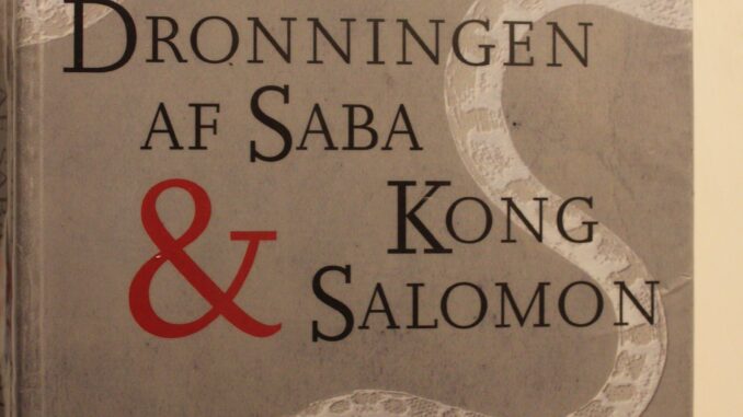 Boganmeldelse Dronningen af Saba og Kong Salomon Anne Lise Marstrand-Jørgensen
